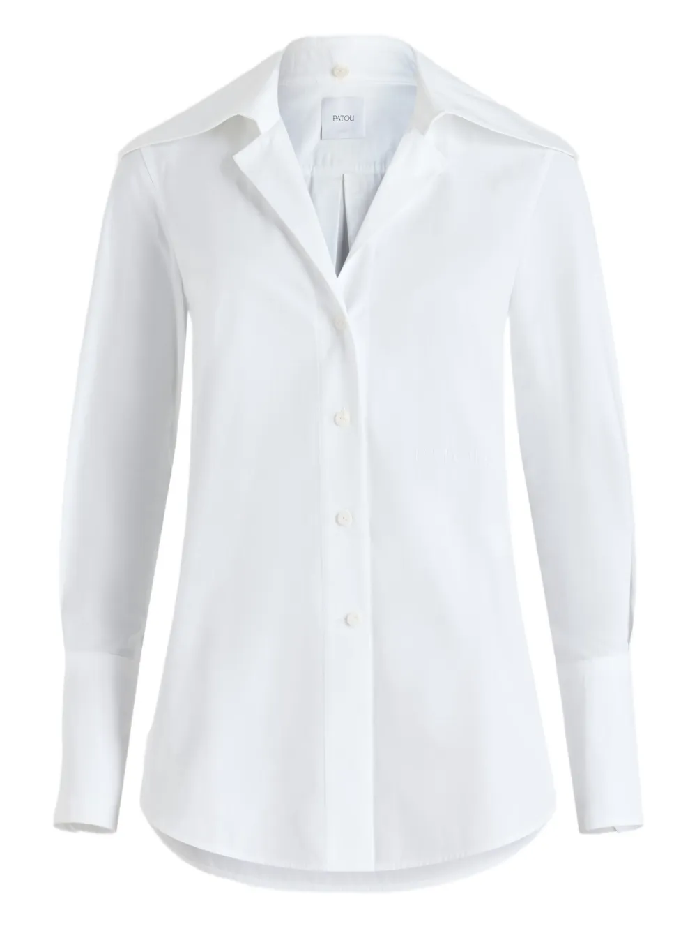 Patou Katoenen blouse met lange mouwen Wit
