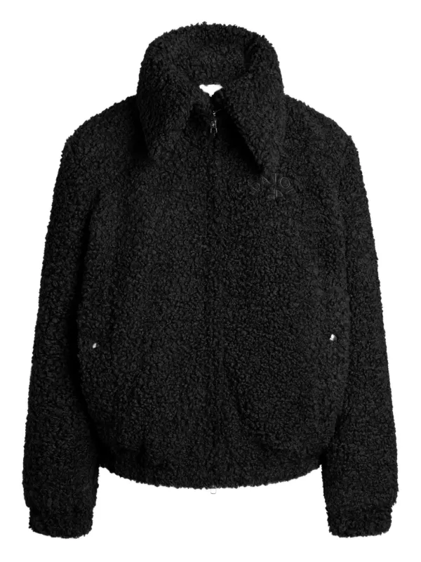 Patou High-neck Bomber Jacket in Black