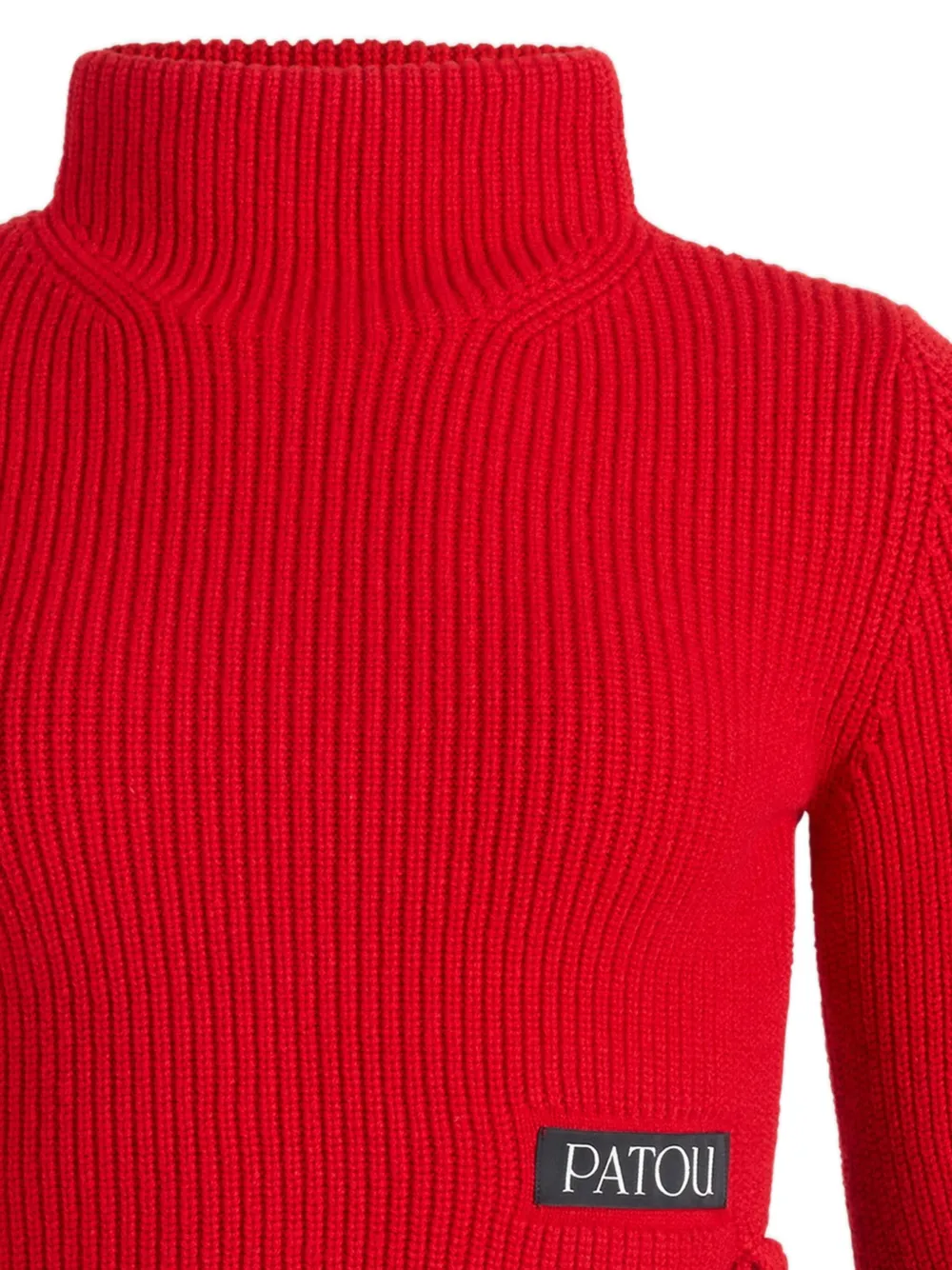 Patou ribbed mock-neck top | Knitted Tops | Image 2