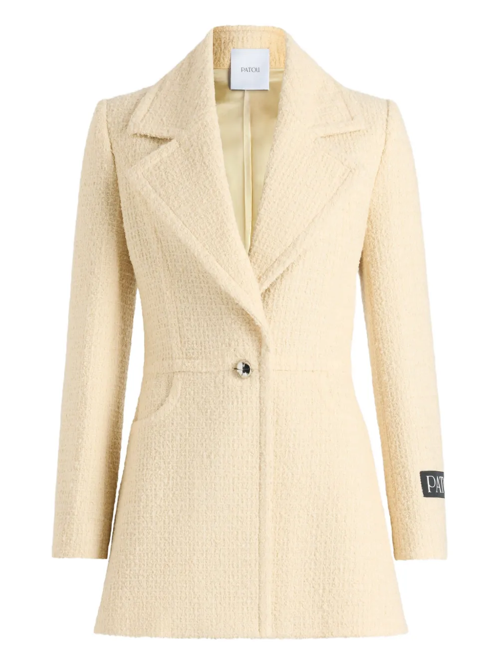 Patou single-breasted tweed jacket | Neutrals | Image 1