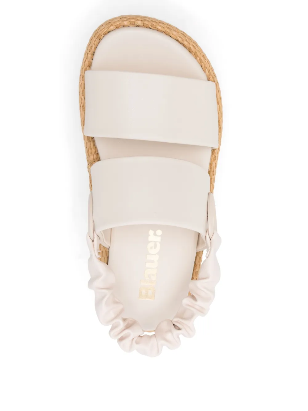 Blauer 50mm round-toe platform sandals Neutrals