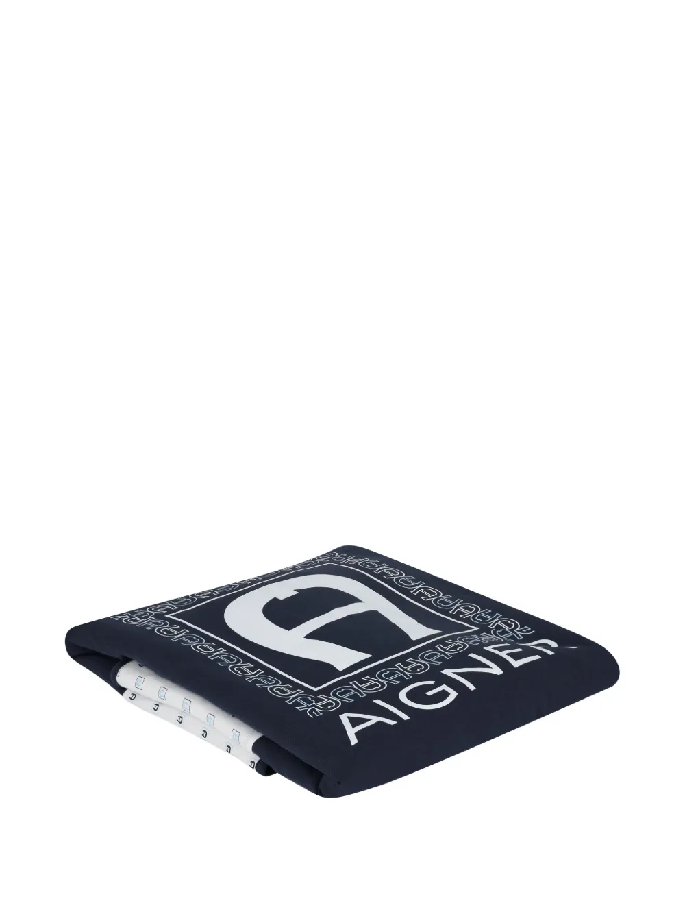Aigner Kids Deken met logoprint Blauw