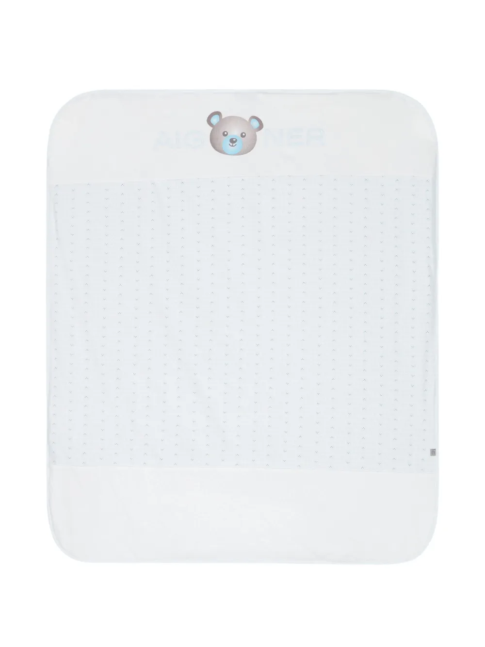 Aigner Kids Deken met logoprint Blauw