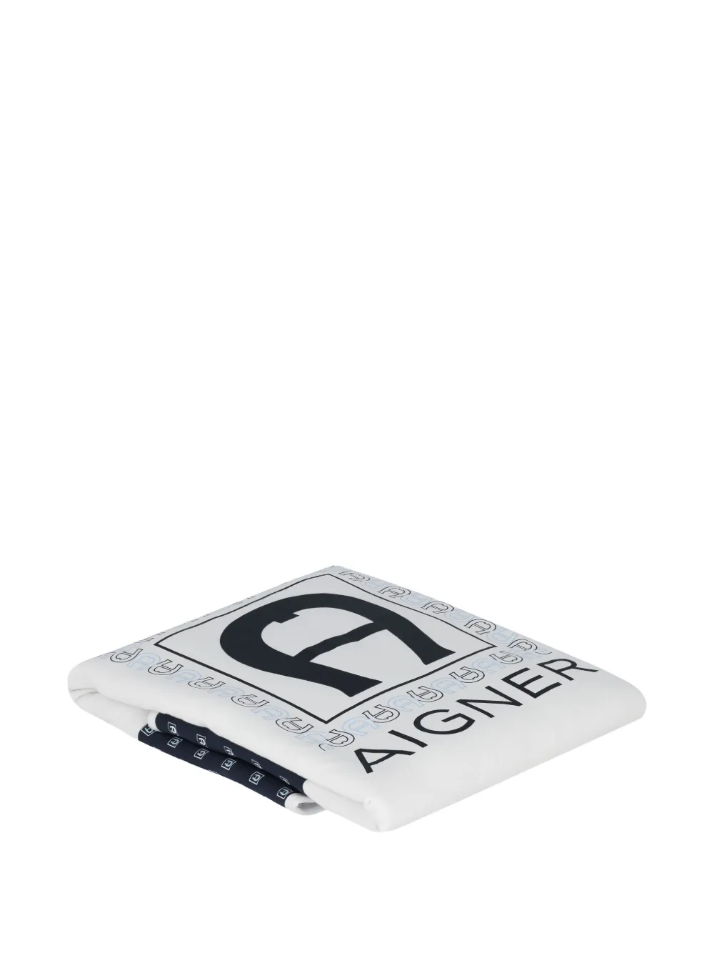 Aigner Kids Omkeerbaar deken met logoprint Wit