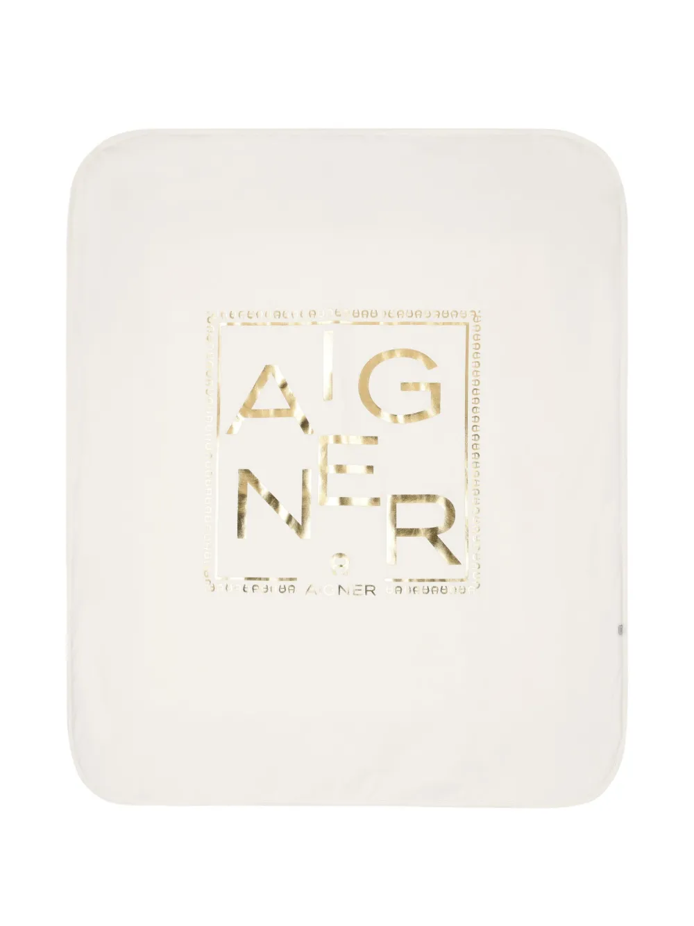 Aigner Kids Deken met logoprint Wit