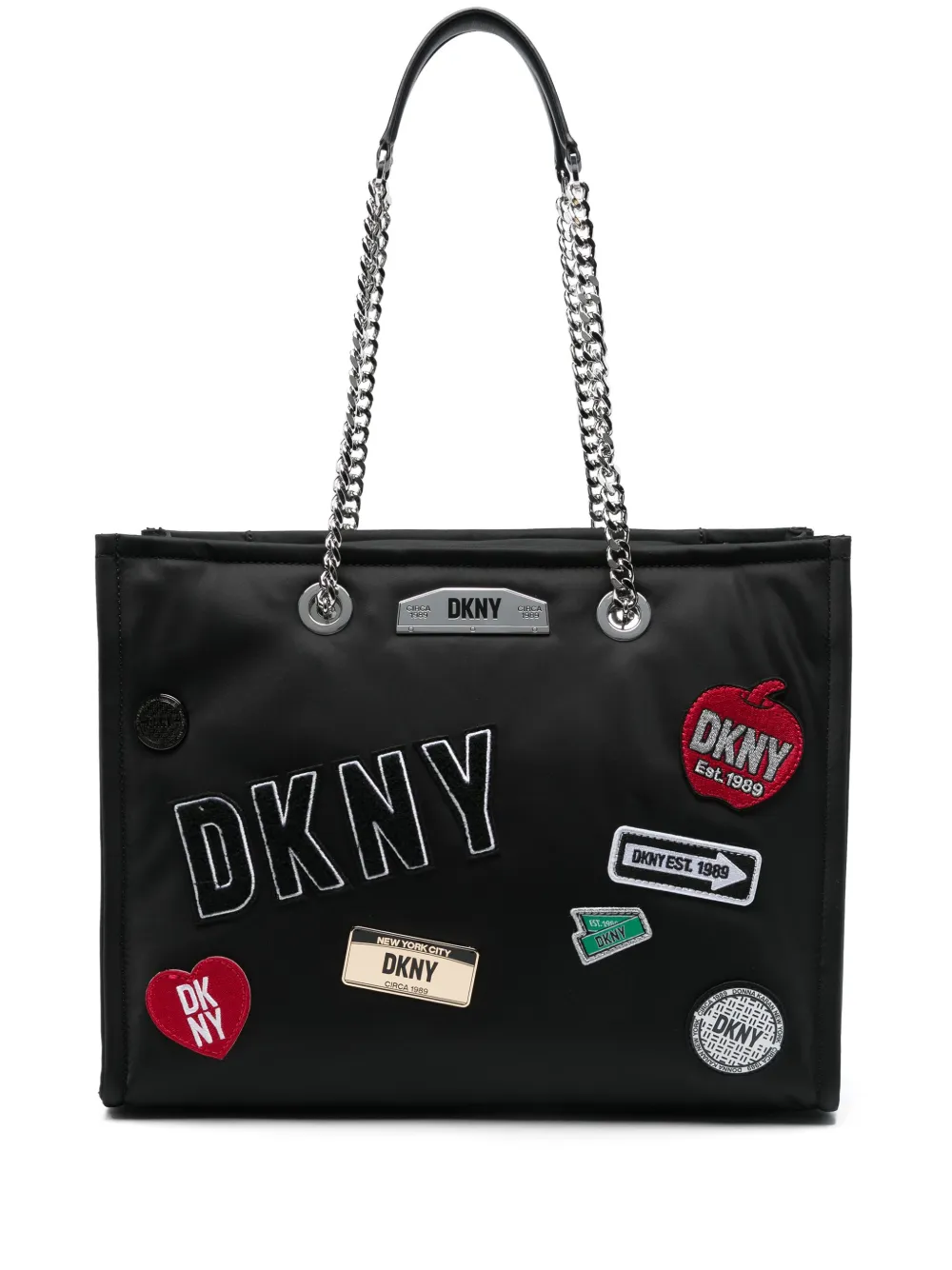 DKNY NYC canvas shopper Zwart