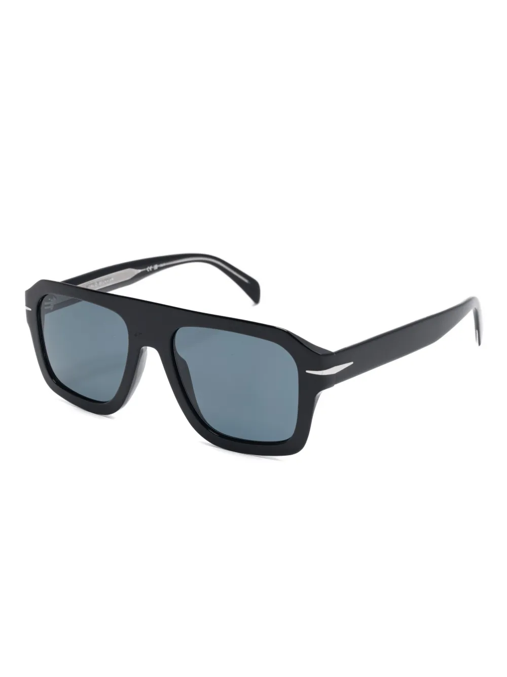 Eyewear by David Beckham Zonnebril met rechthoekig montuur Zwart