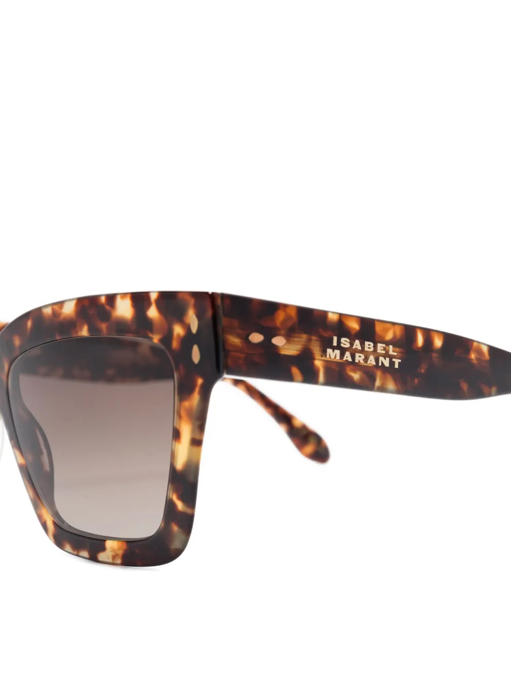 Isabel Marant Eyewear tortoiseshell geometric sunglasses Bruin