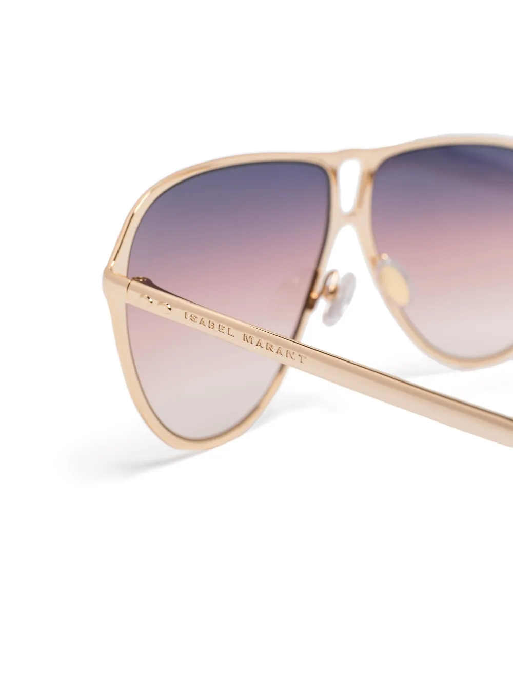 Isabel Marant Eyewear metal-frame gradient sunglasses Goud