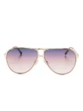 Isabel Marant Eyewear metal-frame gradient sunglasses - Gold