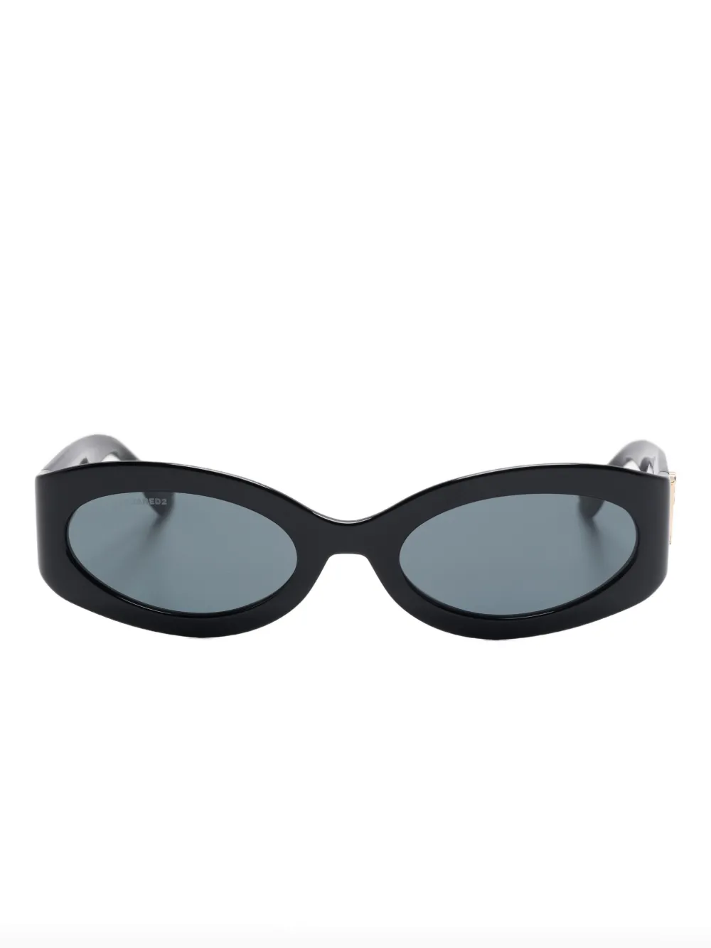DSQUARED2 oval-frame logo sunglasses Zwart