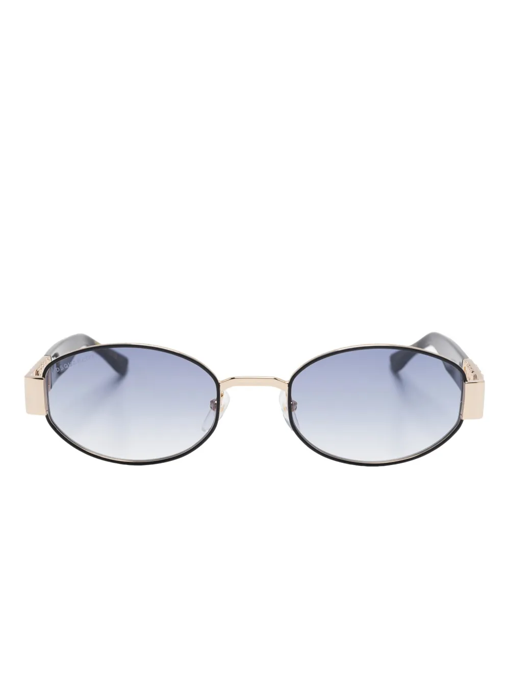 DSQUARED2 oval-frame metal sunglasses | Black | Image 1