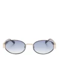 DSQUARED2 EYEWEAR oval-frame metal sunglasses - Black
