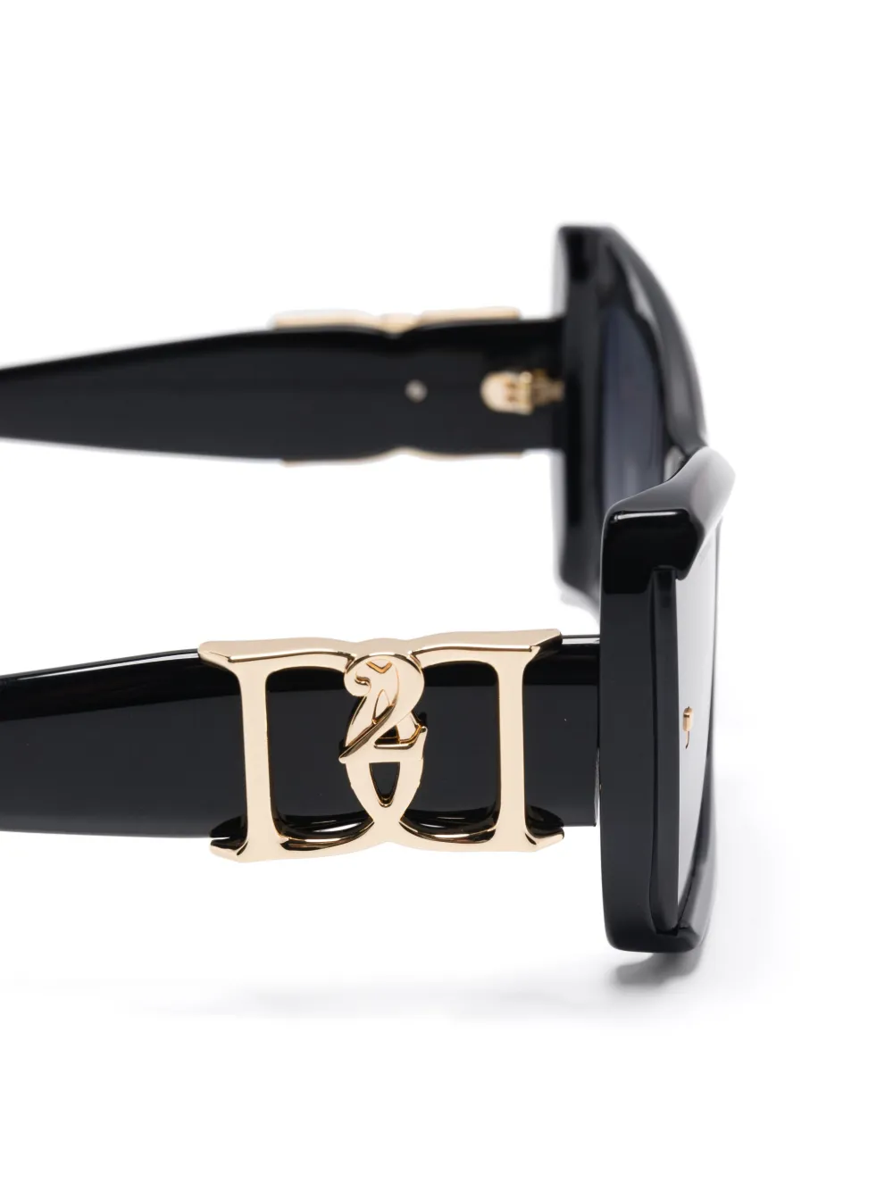 DSQUARED2 cat-eye logo-plaque sunglasses Zwart