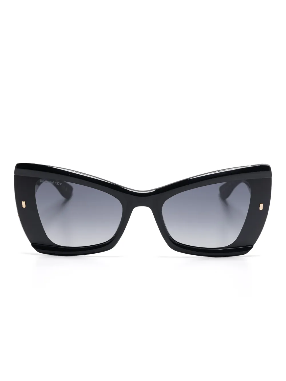 DSQUARED2 cat-eye logo-plaque sunglasses Zwart
