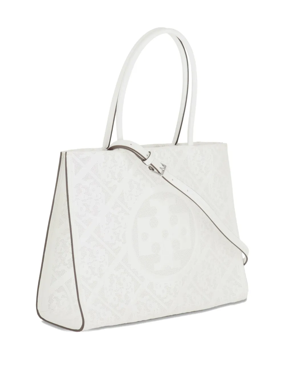 Tory Burch cut-out pattern tote bag Wit