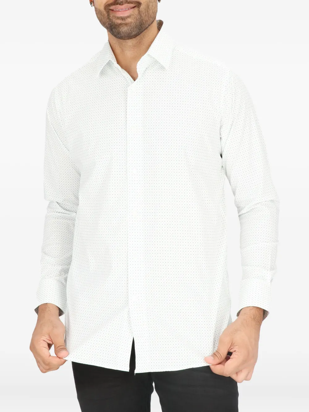 Scotch & Soda micro-dot dress shirt - ホワイト Scotch & Soda micro-dot dress shirt - ホワイト