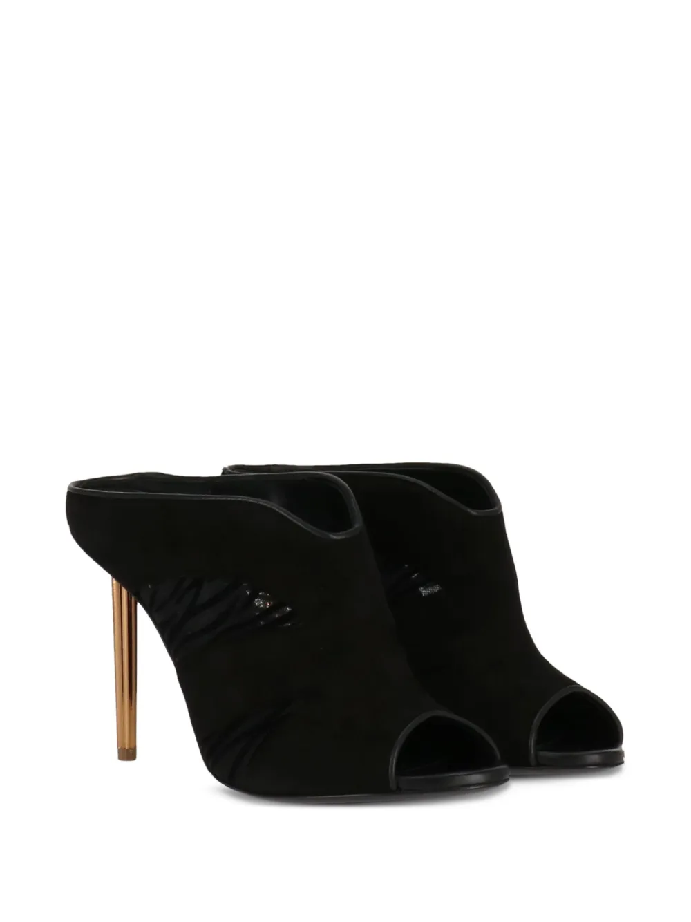 Roberto Cavalli open-toe mules BLACK
