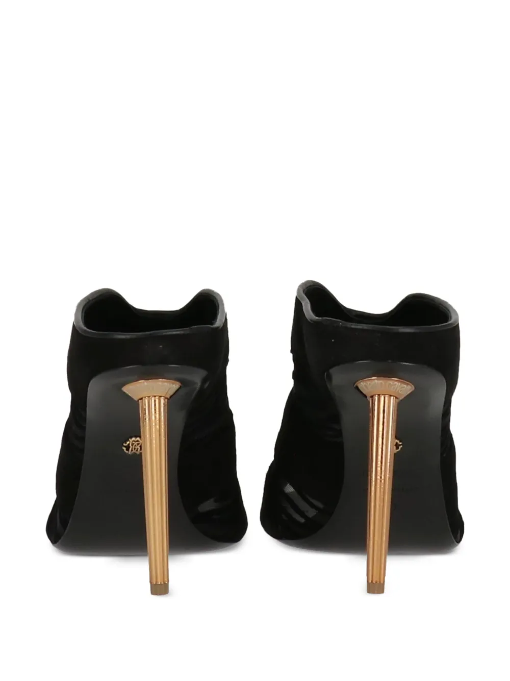 Roberto Cavalli open-toe mules BLACK