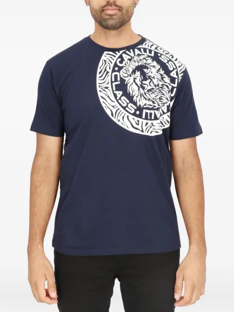 Cavalli Class lion-head graphic T-shirt