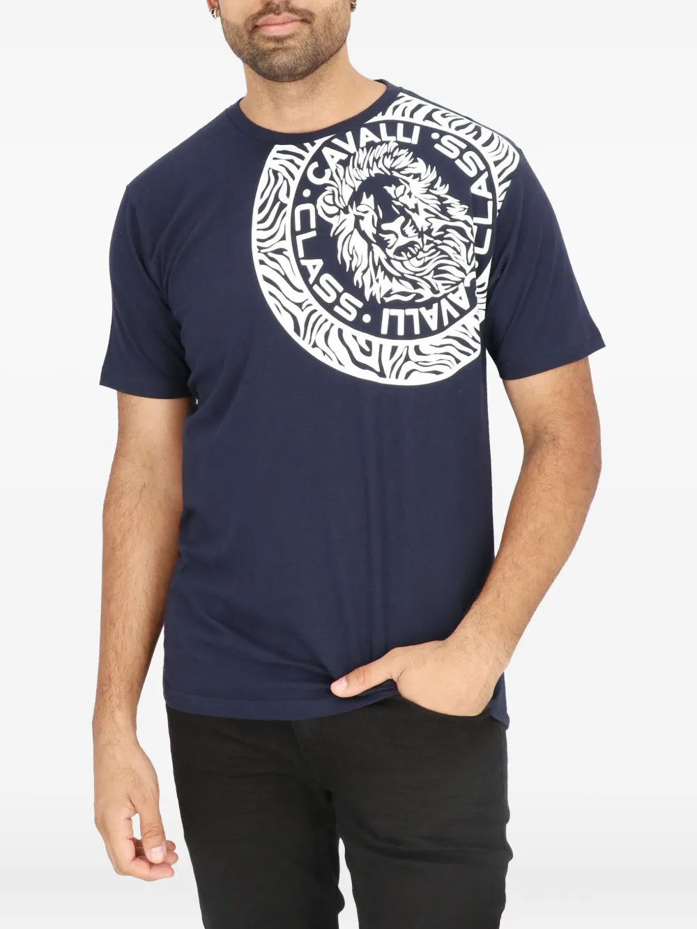 Cavalli Class lion-head graphic T-shirt | T-Shirts | Image 2