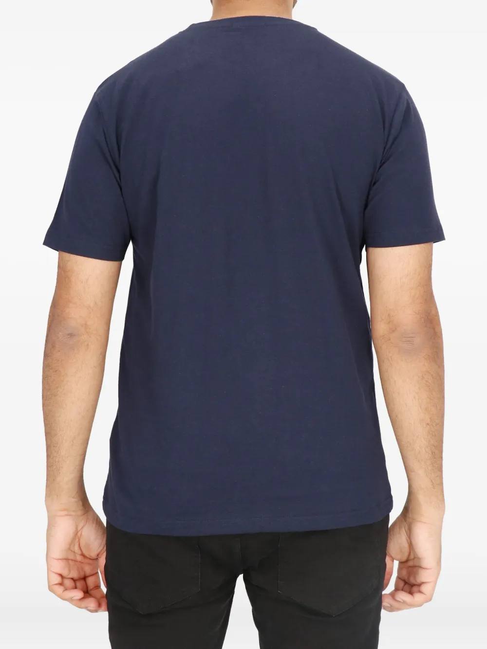 Cavalli Class Grafisch T-shirt met leeuwenkop Blauw