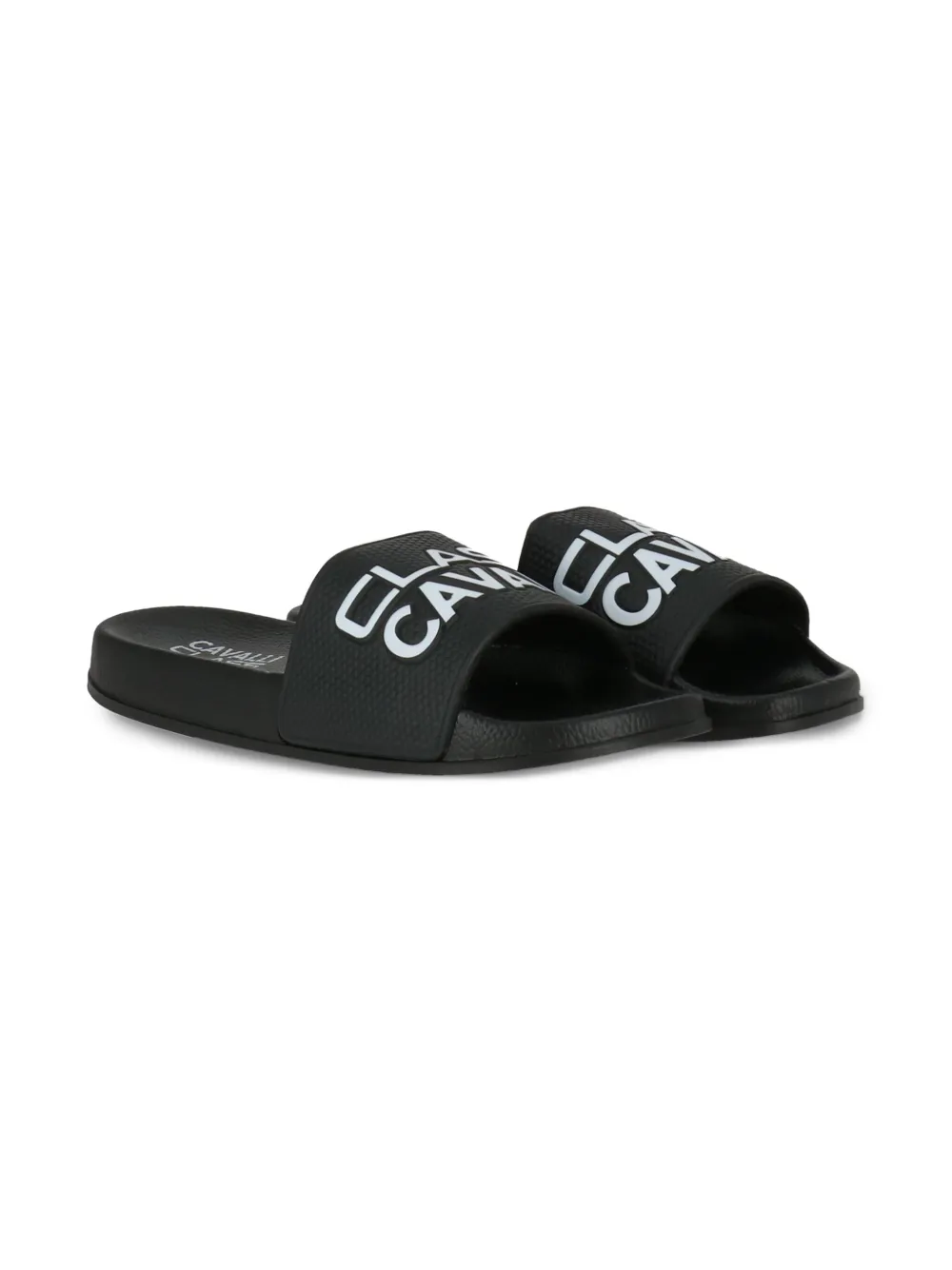 Cavalli Class logo-embossed slides | Men | Image 2