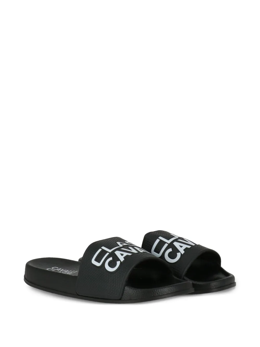 Cavalli Class logo-embossed slides | Men | Image 2