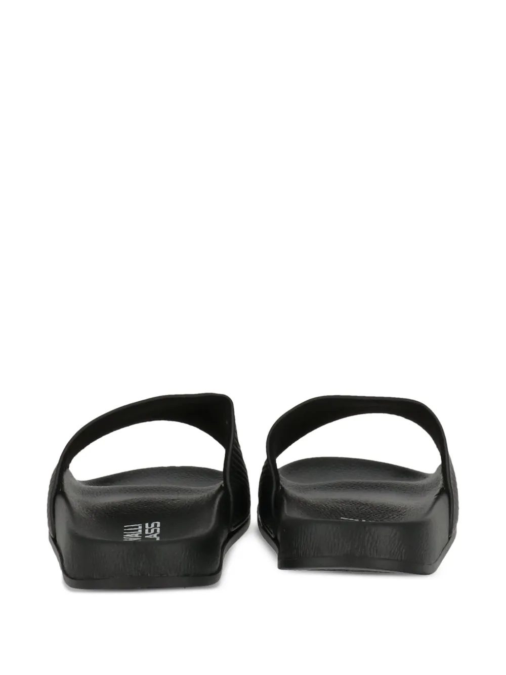 Cavalli Class logo-embossed slides Black