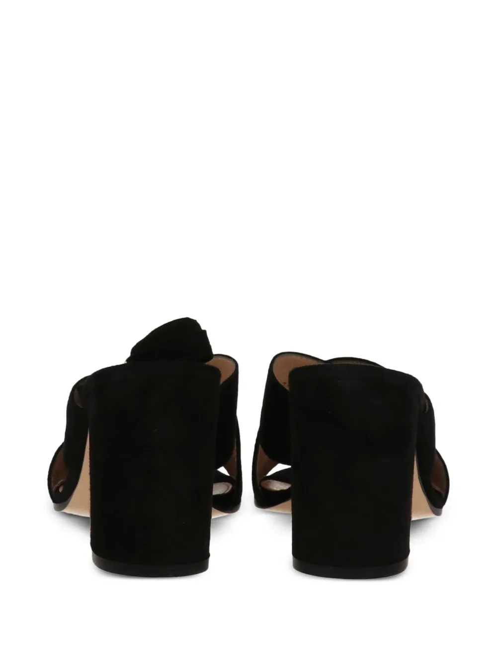 Gianvito Rossi crossover block-heel sandals Black