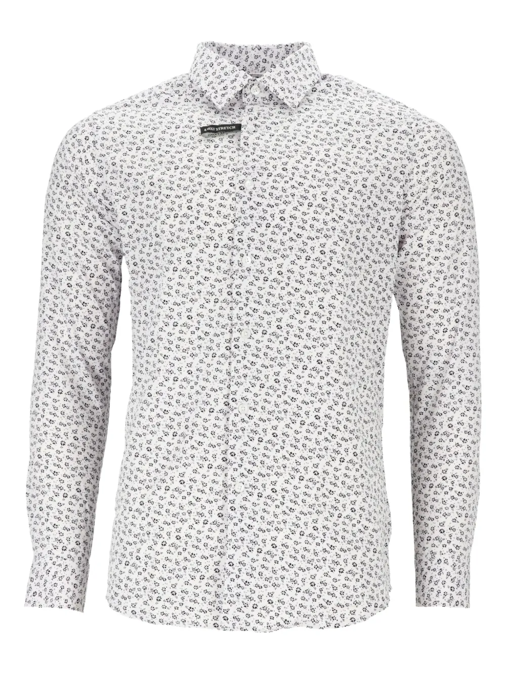 Scotch & Soda floral-print shirt Wit