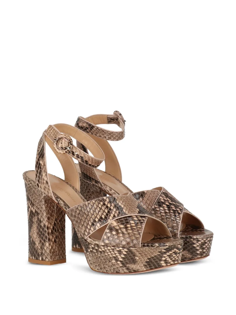 Gianvito Rossi platform snakeskin ankle-strap sandals | Heeled Sandals | Image 2