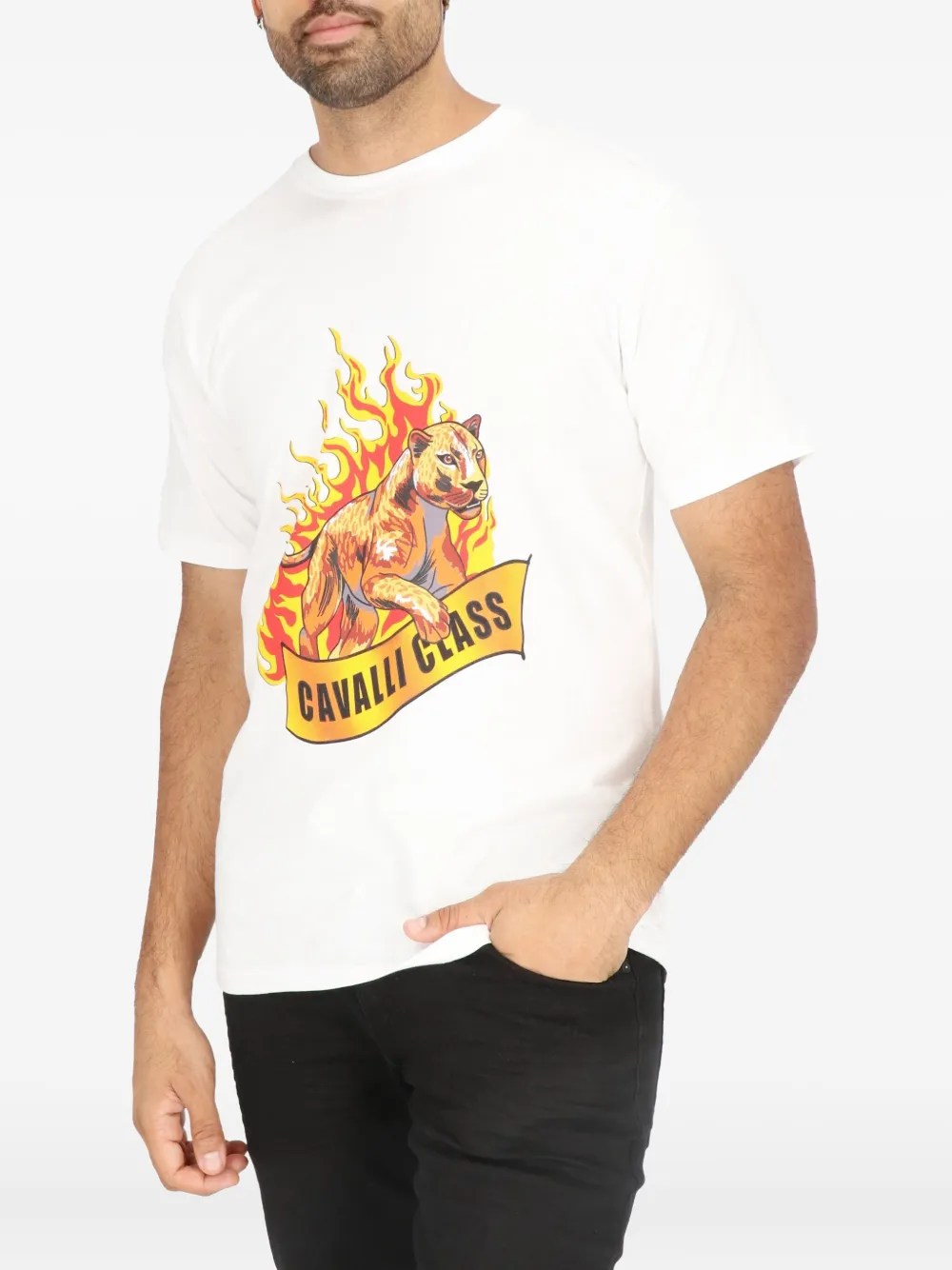 Cavalli Class graphic-print T-shirt | T-Shirts | Image 2