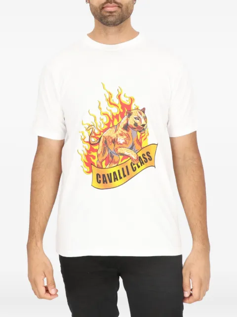 Cavalli Class graphic-print T-shirt