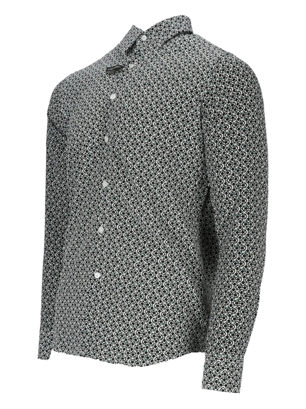 Scotch & Soda patterned long-sleeve shirt Wit