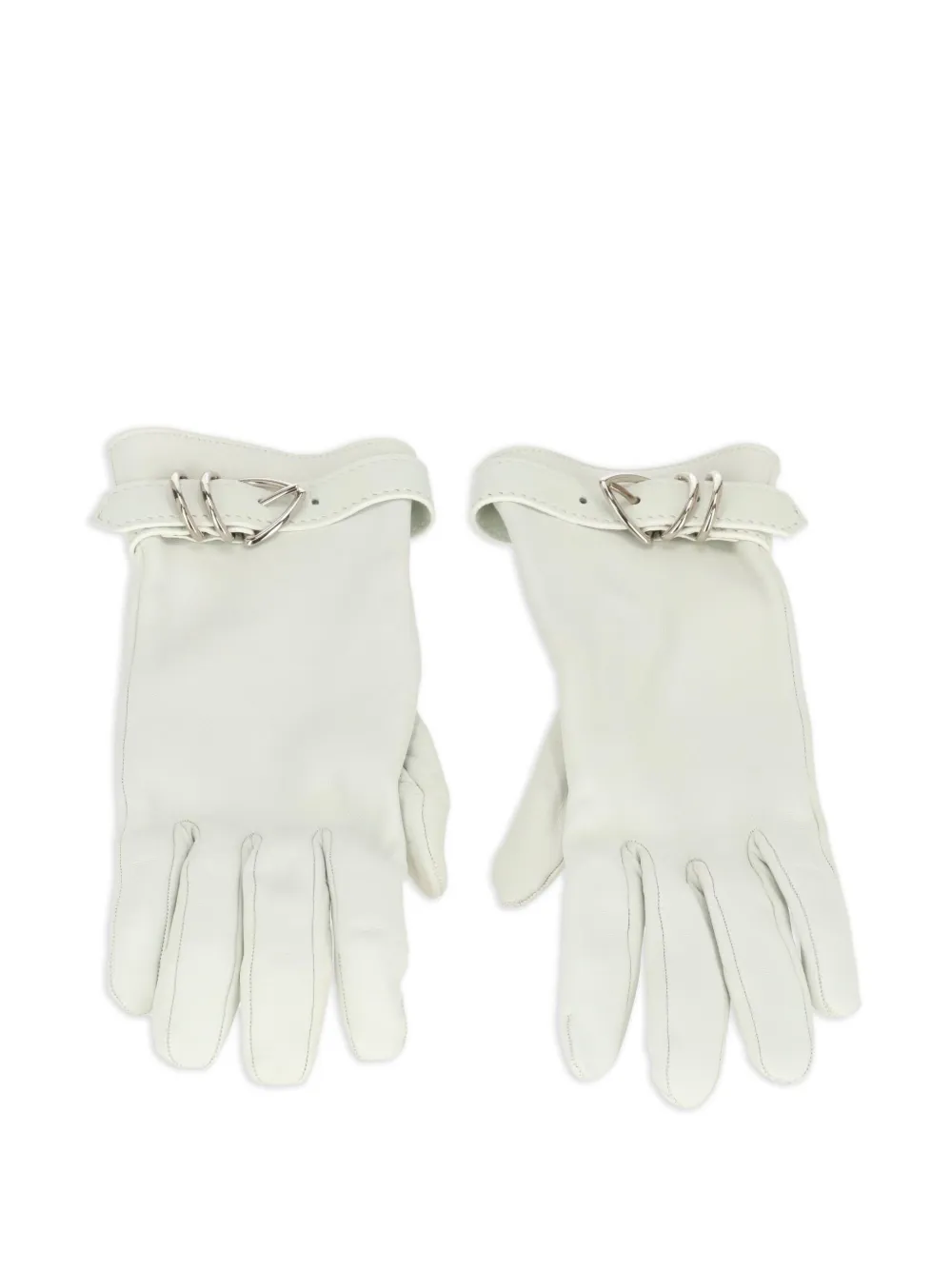 Gianvito Rossi Leren handschoenen Wit