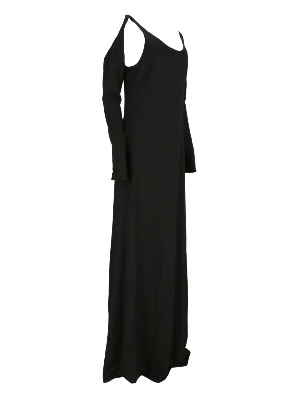 TOM FORD cut-out long-sleeves maxi dress Zwart