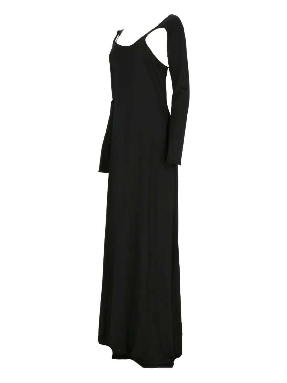 TOM FORD cut-out long-sleeves maxi dress Zwart
