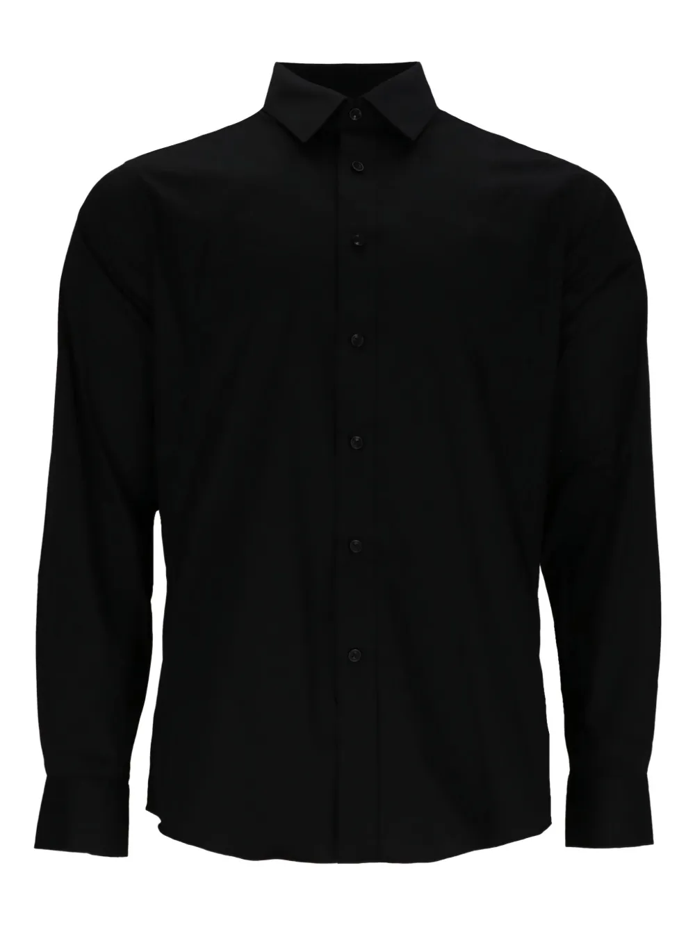 Scotch & Soda four-way-stretch shirt Zwart