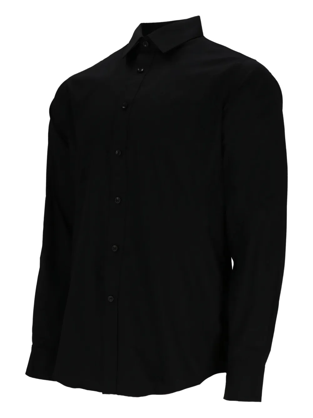 Scotch & Soda four-way-stretch shirt Zwart