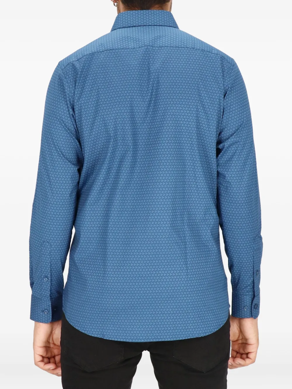 Scotch & Soda geometric-print shirt Blauw
