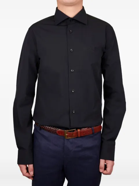 Cavalli Class logo-embroidered shirt
