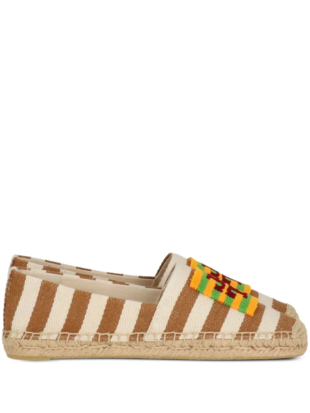 Tory Burch striped espadrilles Brown