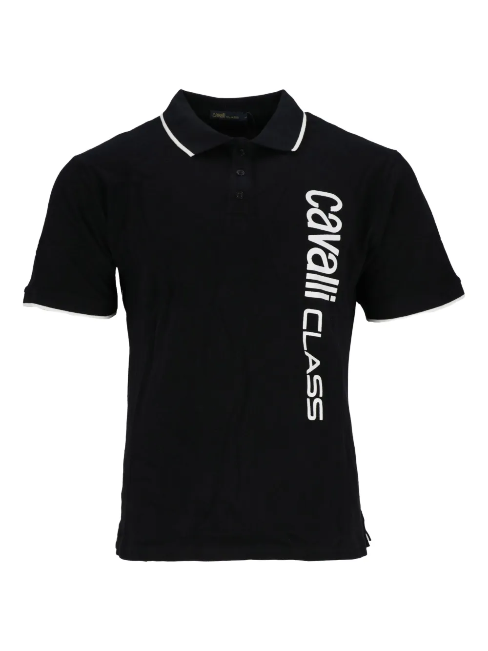 Cavalli Class logo-print polo shirt | Black | Image 1