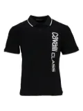 Cavalli Class logo-print polo shirt - Black