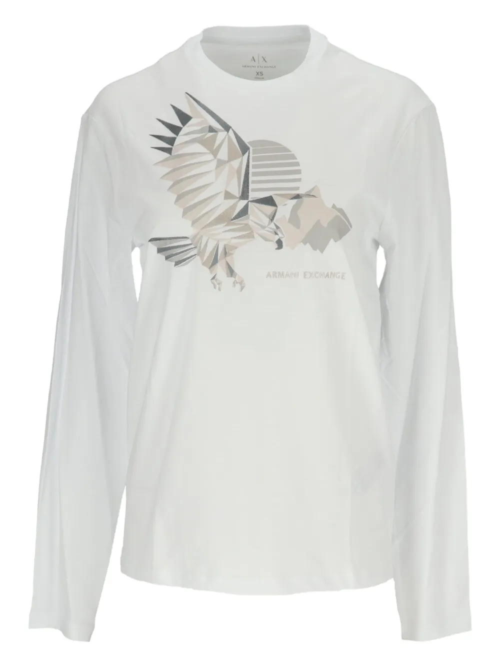Armani Exchange eagle-print long-sleeve T-shirt - ニュートラル Armani Exchange eagle-print long-sleeve T-shirt - ニュートラル