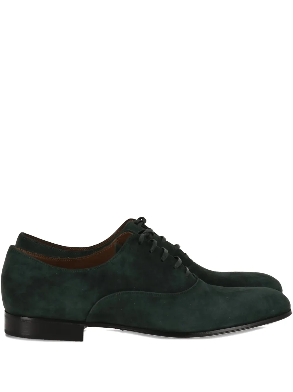 Gianvito Rossi lace-up suede Oxford shoes - ブラック Gianvito Rossi lace-up suede Oxford shoes - ブラック