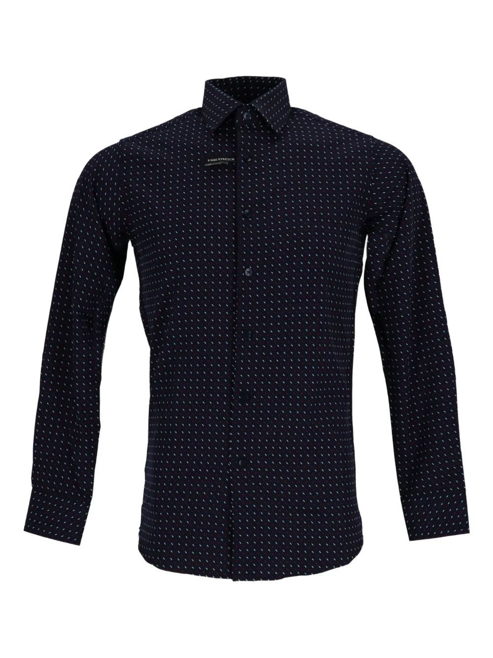 Scotch & Soda multi-pattern cotton shirt Blauw
