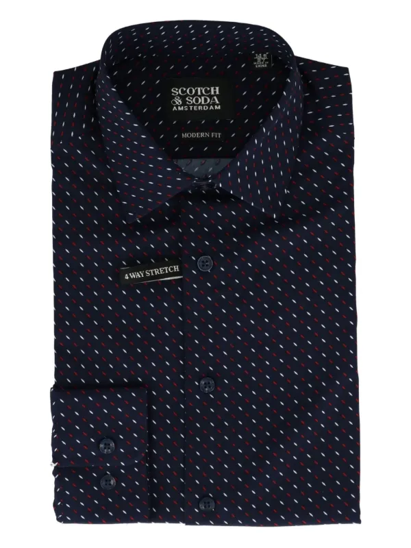 green emerald velvet dress Relaxed Fit Placed Print Shirt  Scotch & Soda