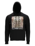 Cavalli Class leopard-print hoodie - Black